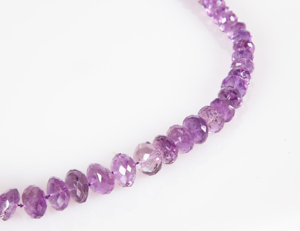 Collana di Ametiste Taglio Briolet