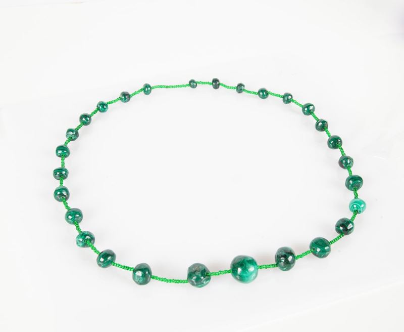 Laccio in Malachite e Murrine