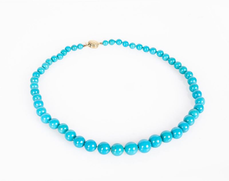 Collana in Pietra Dura Azzurra