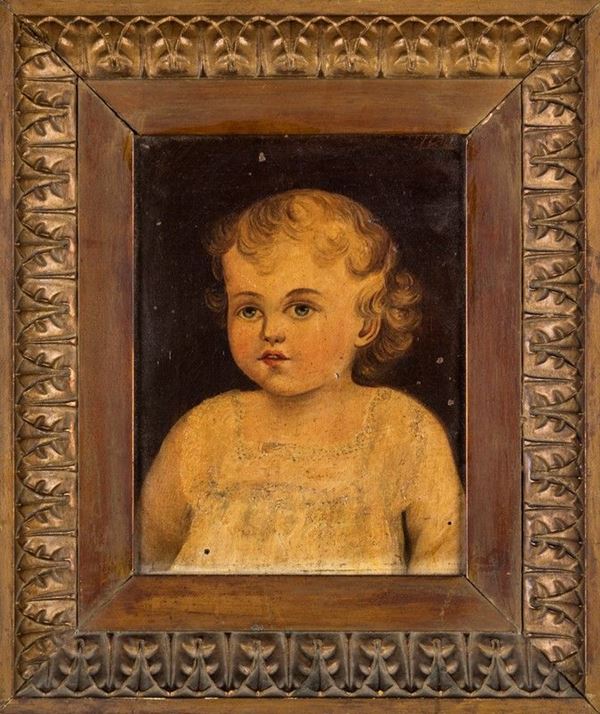 Pittore del XIX secolo - RITRATTO DI BAMBINO
