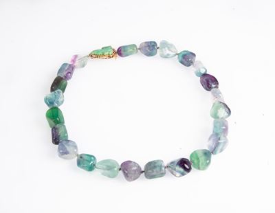 Collana in Oro e Fluorite