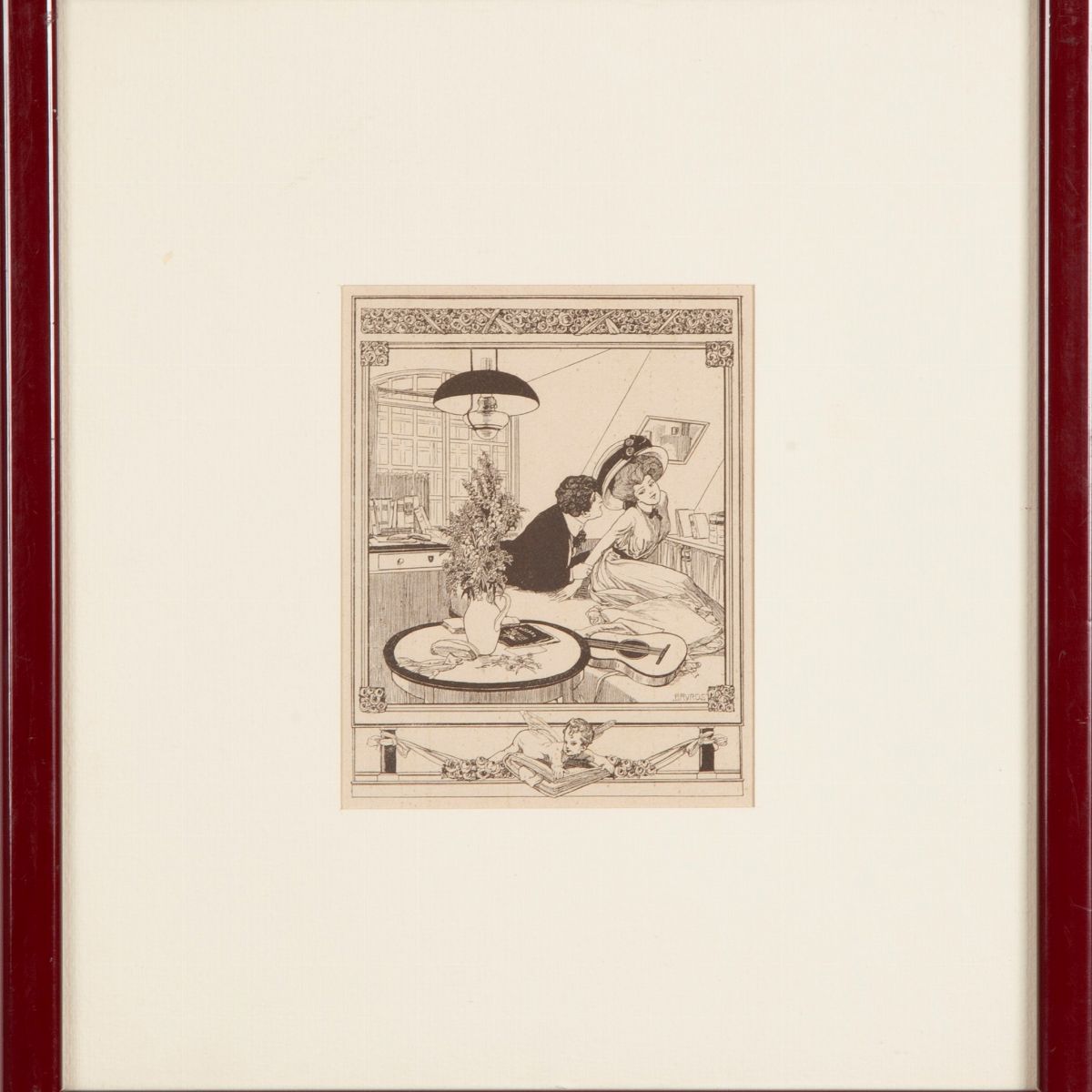 Franz Von Bayros - Tre Scene Galanti Semi-erotiche