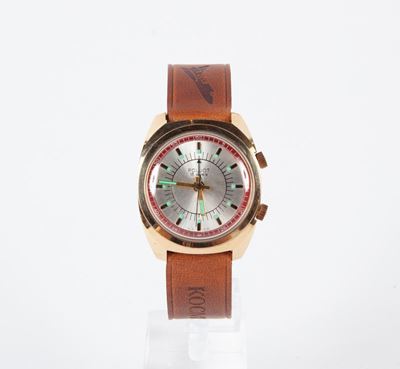 Poljot - Orologio Sveglia da Polso Automatico da Uomo in Acciaio e Metallo Dorato