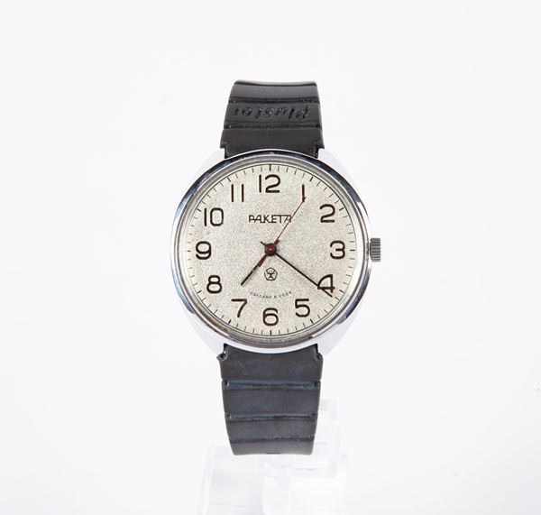 Raketa - Orologio da polso al quarzo da uomo in acciaio
