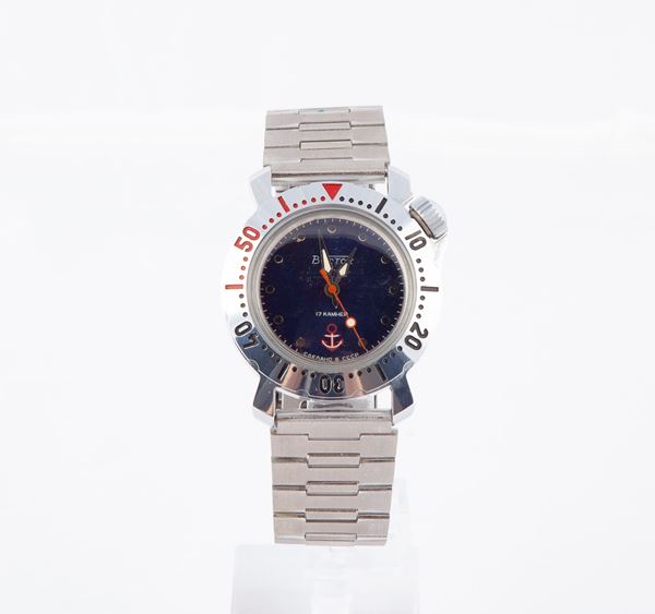 Vostok - Orologio da polso automatico da uomo in acciaio con bracciale