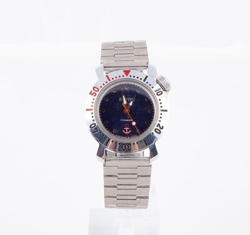 Vostok - Orologio da Polso Automatico da Uomo in Acciaio con Bracciale