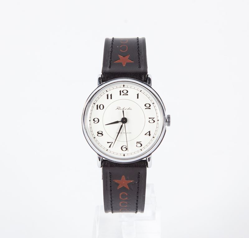 Raketa - Orologio da Polso al Quarzo da Uomo in Metallo
