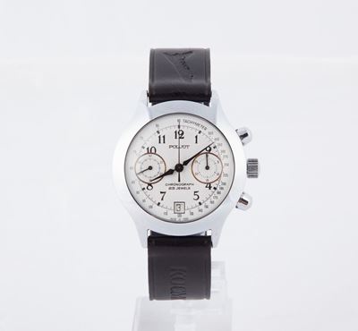 Poljot - Orologio Cronografo da Polso Automatico da Uomo in Acciaio