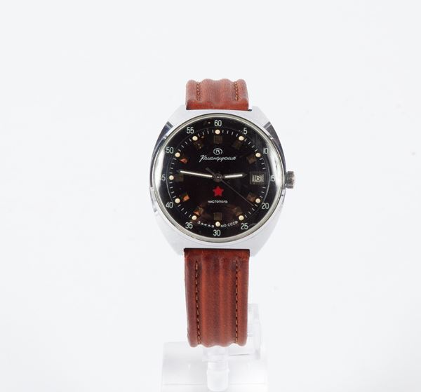 Vostok Komandirskie - Orologio da polso al quarzo da uomo in acciaio