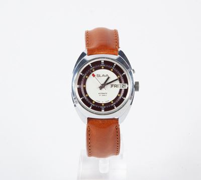 Slava - Orologio da Polso Automatico da Uomo in Acciaio