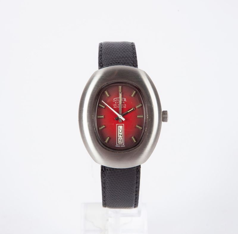 Silver Extra - Orologio da Polso Automatico da Uomo in Acciaio. Anni '70