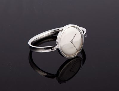 Georg Jensen Torun - Orologio da Polso a Carica Manuale in Acciaio con Bracciale in Acciaio.