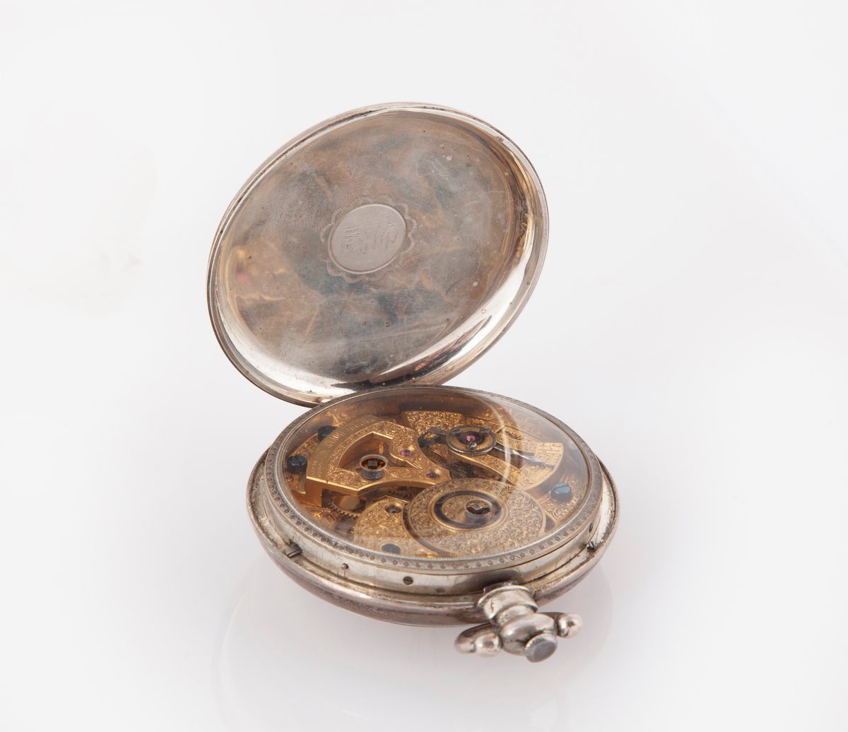 Freres Bovet a Fleurier - Orologio da Tasca con Secondimetro in Argento per il Mercato Cinese 185...
