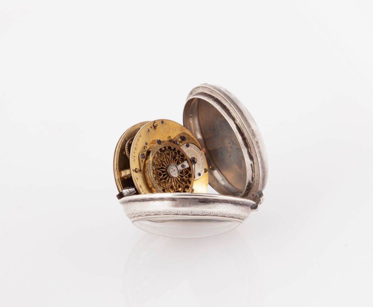 Legrain a Tournay - Orologio da Tasca in Argento Prima Metà del XIX Secolo. Carica a Chiavetta. F...