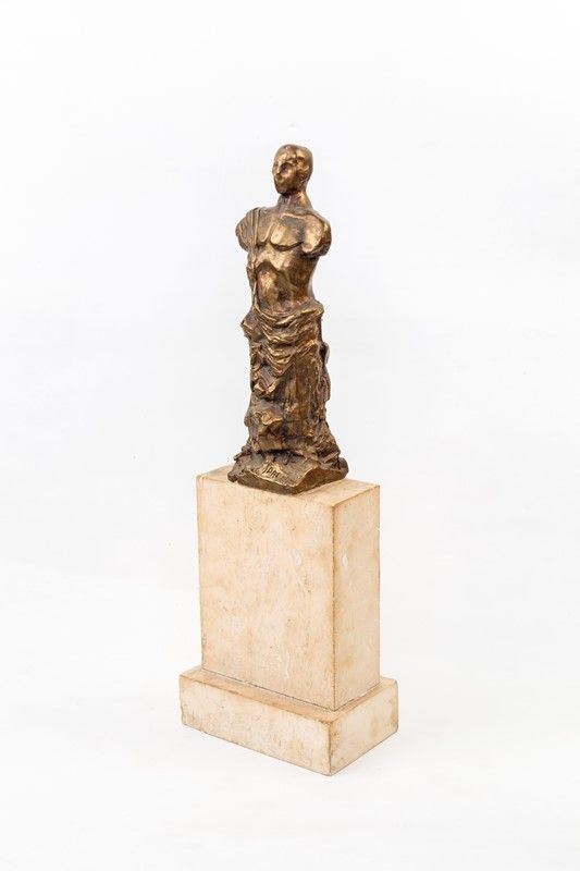SCULTURA IN BRONZO BRUNITO