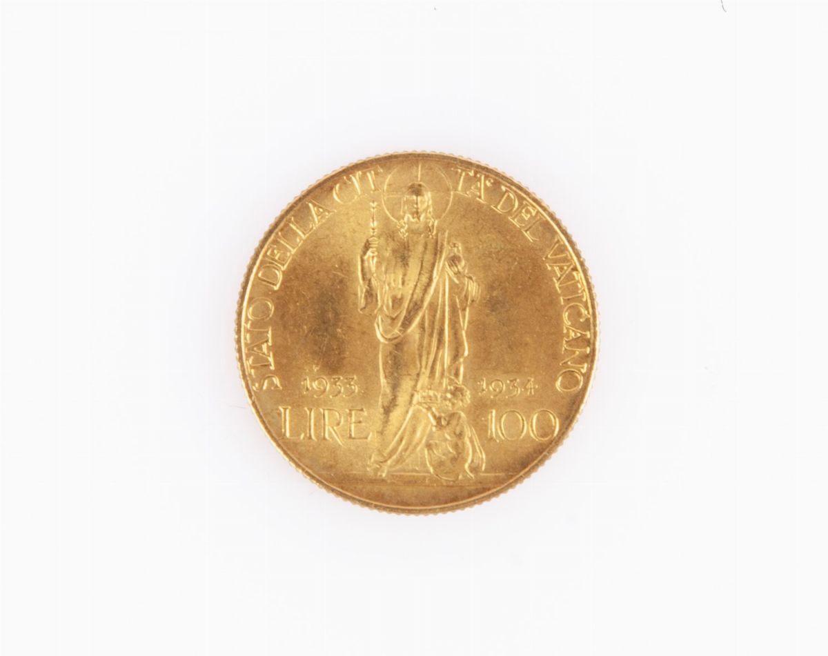 100 Lire Pio XI Anno Santo 1933-34 Stato Città del Vaticano