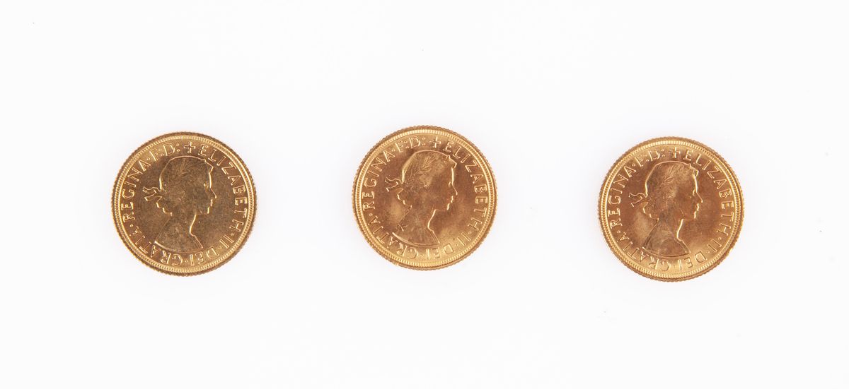 Lotto 3 Sterline Elisabetta II 1968