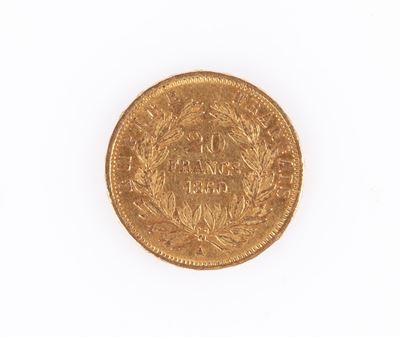 20 Franchi Napoleone III 1860 Francia - Parigi