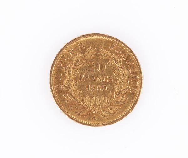 20 franchi Napoleone III 1860 Francia - Parigi