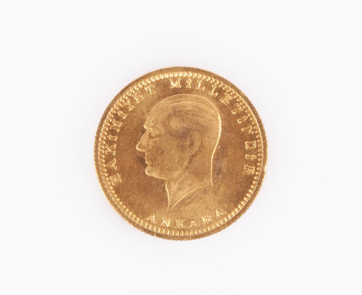 100 Piastre Kemal Atatürk 1923 /35 Turchia