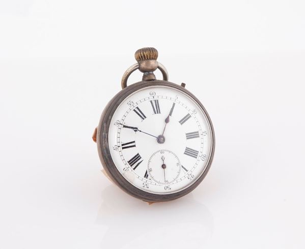 Anonimo - Orologio da tasca remontoir da uomo in argento
