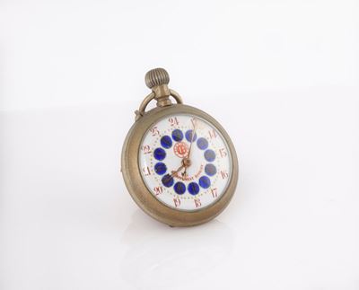 Orologio da Tasca Remontoir da Uomo in Metallo a Scappamento Roskopf