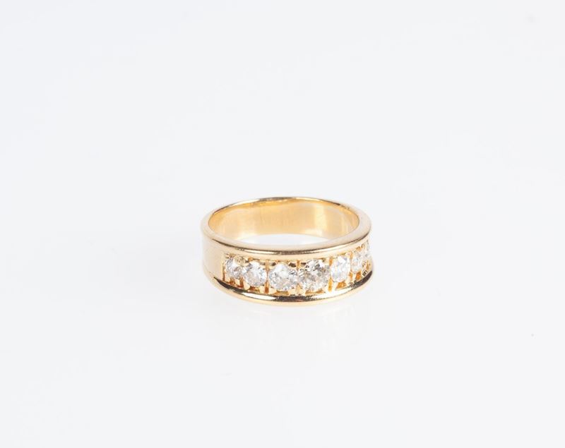 Anello Riviera in Oro e Brillanti