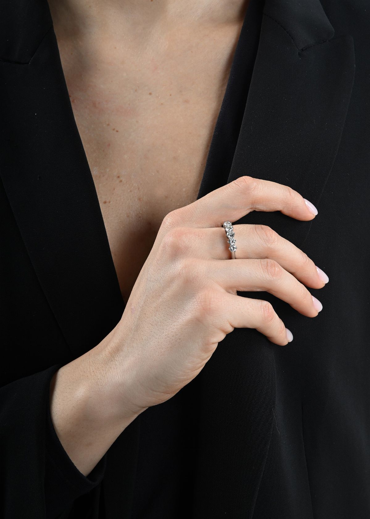 Anello a Riviera in Oro e Brillanti