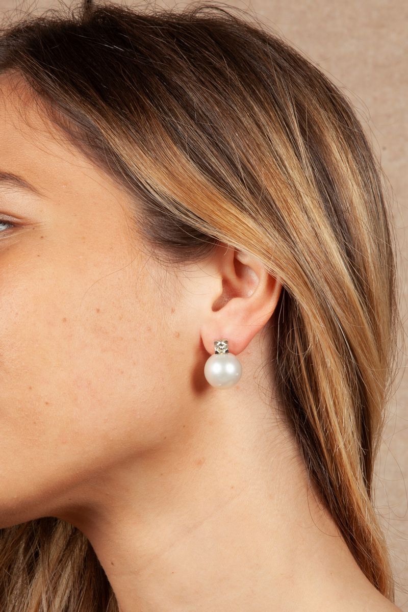 Orecchini in Oro Perle e Brillanti
