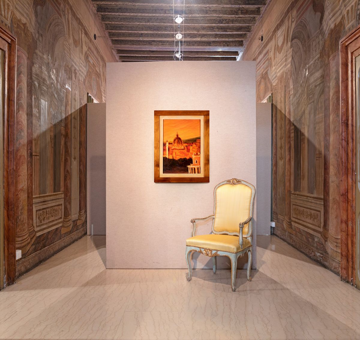 Carlo Quaglia - Veduta di Roma da Palatino