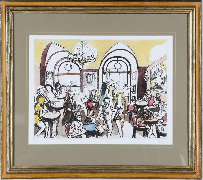 Renato Guttuso - Caffè Greco