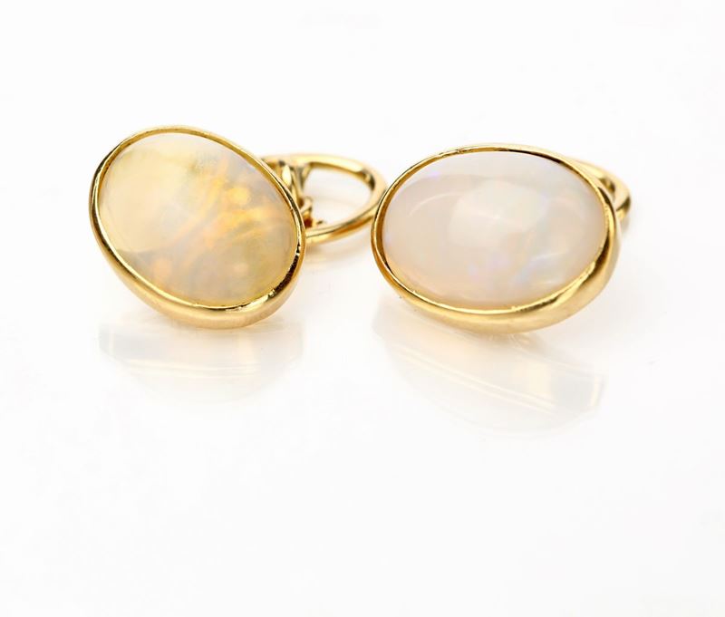 Coppia di Gemelli in Oro e Opale
