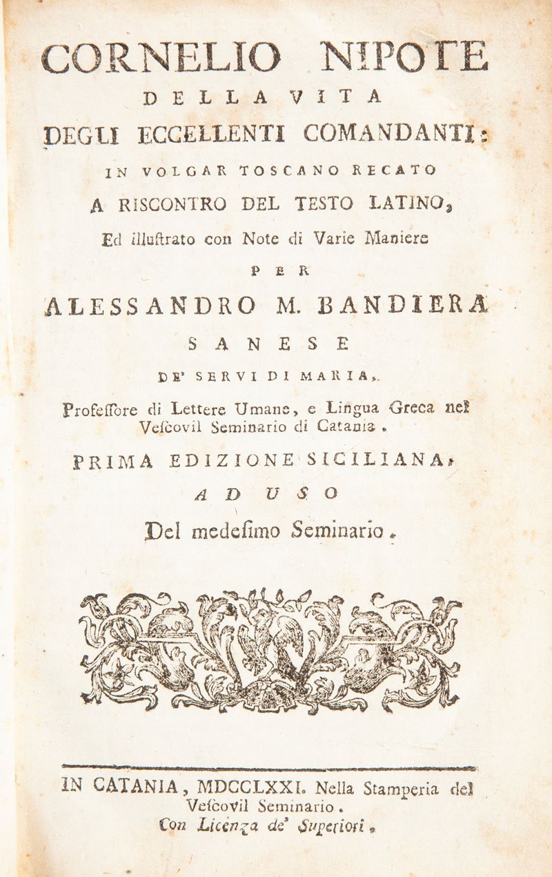 Cornelio Nipote - Della vita degli eccellenti comandanti in volgar toscano recato [...] per Aless...