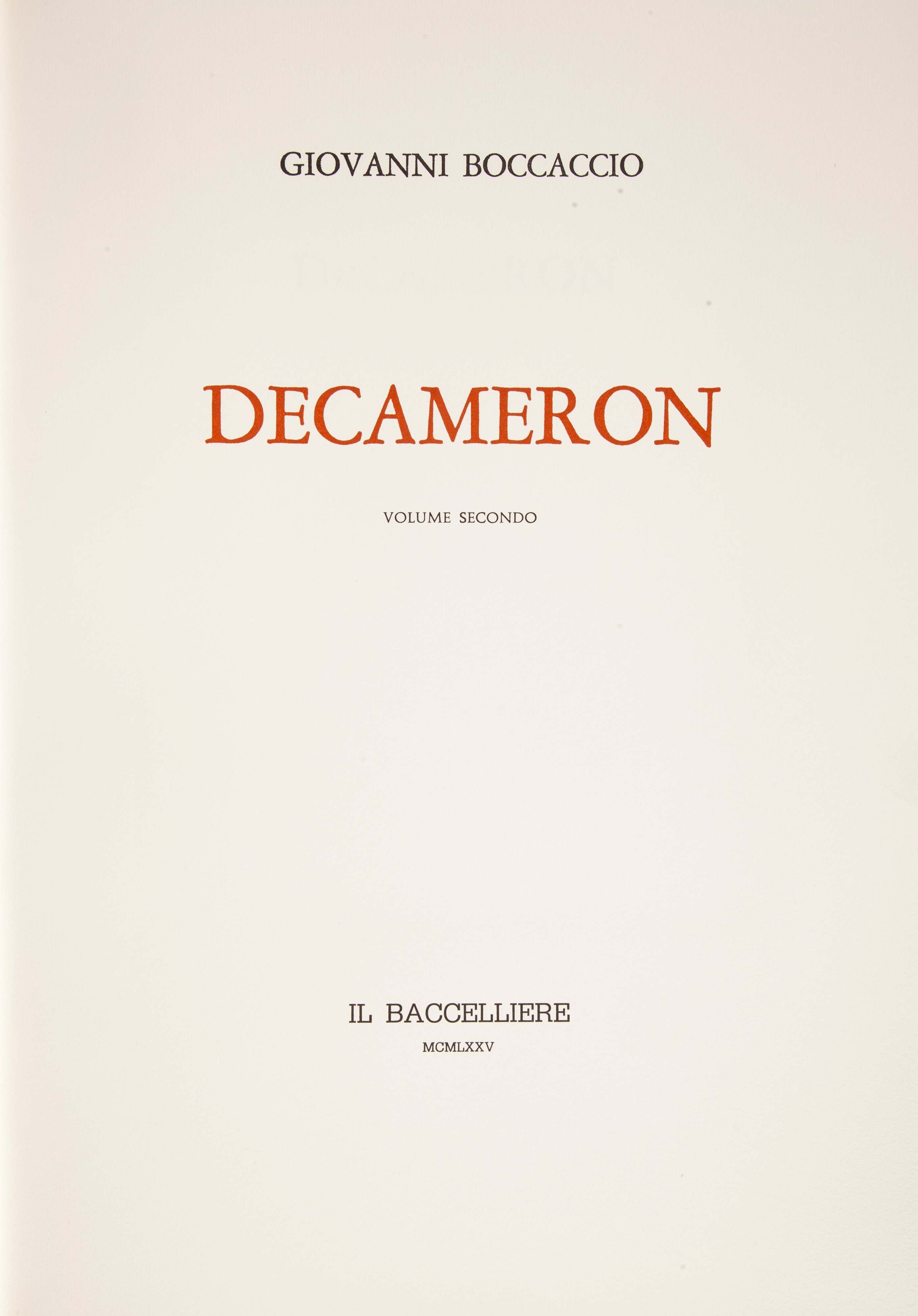 Giovanni Boccaccio - Decameron. Prefazione di Ferruccio Ulivi. Volume Primo e Secondo