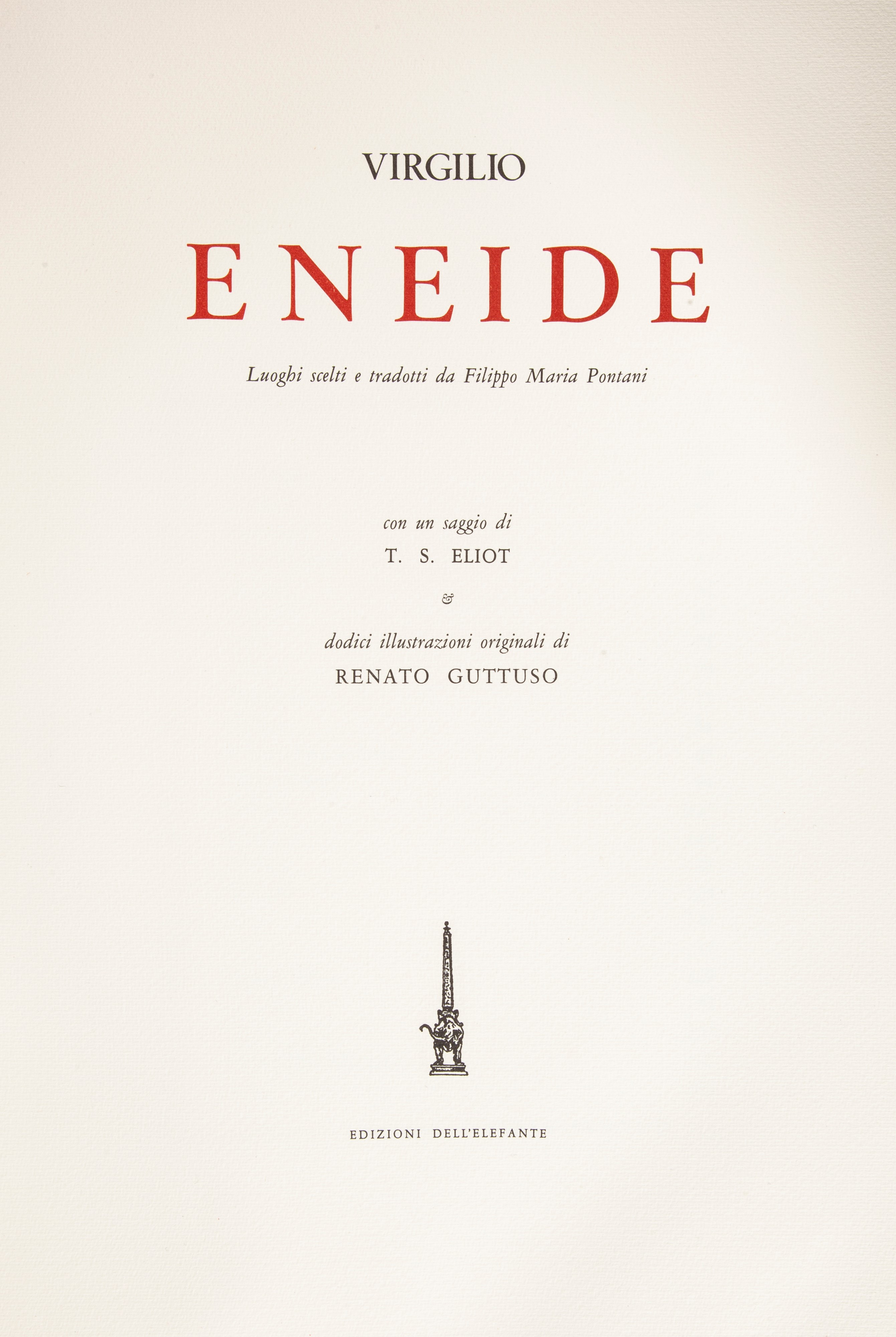 Virgilio - Eneide con 12 Illustrazioni Originali di Renato Guttuso