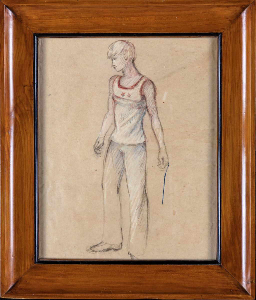 Piero Tosi - Ragazzo con Stiletto - Disegno per Morte a Venezia di Luchino Visconti