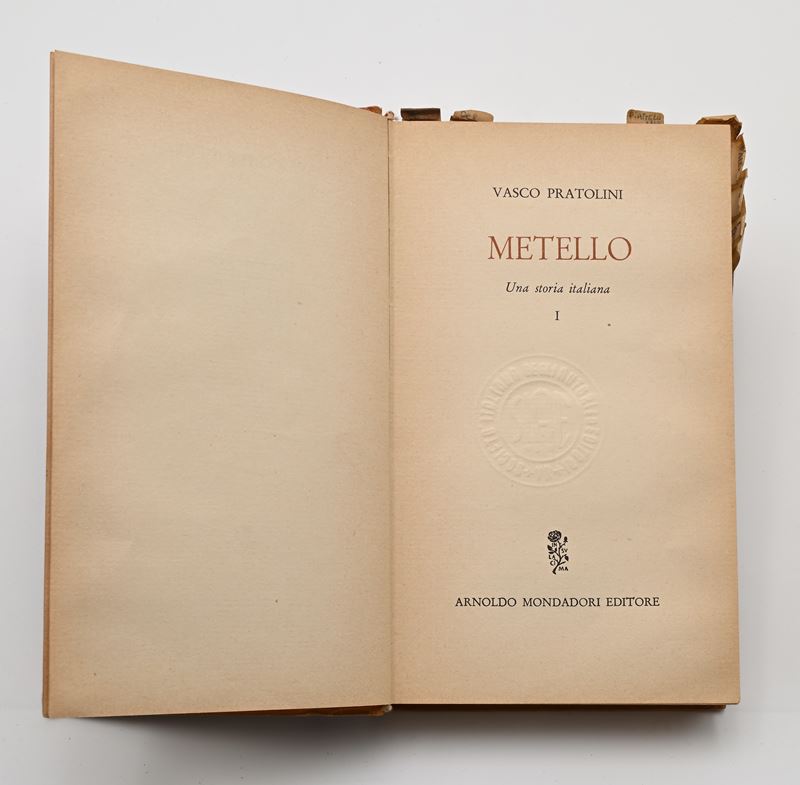 Vasco Pratolini - Metello. Una storia italiana. Copia con note di regia utilizzata dal regista Ma...