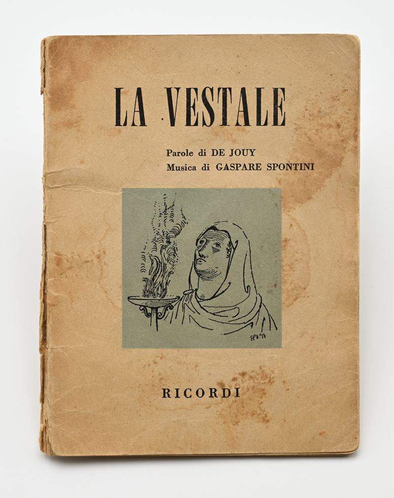 La Vestale. Libretto di De Jouy. Musiche di Spontini. Copia con note di regia autografe di Mauro ...