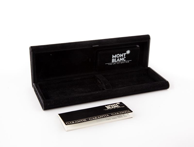 Astuccio Montblanc con Istruzioni e Garanzia per Penna Stilografica, Entro Scatola di Cartone