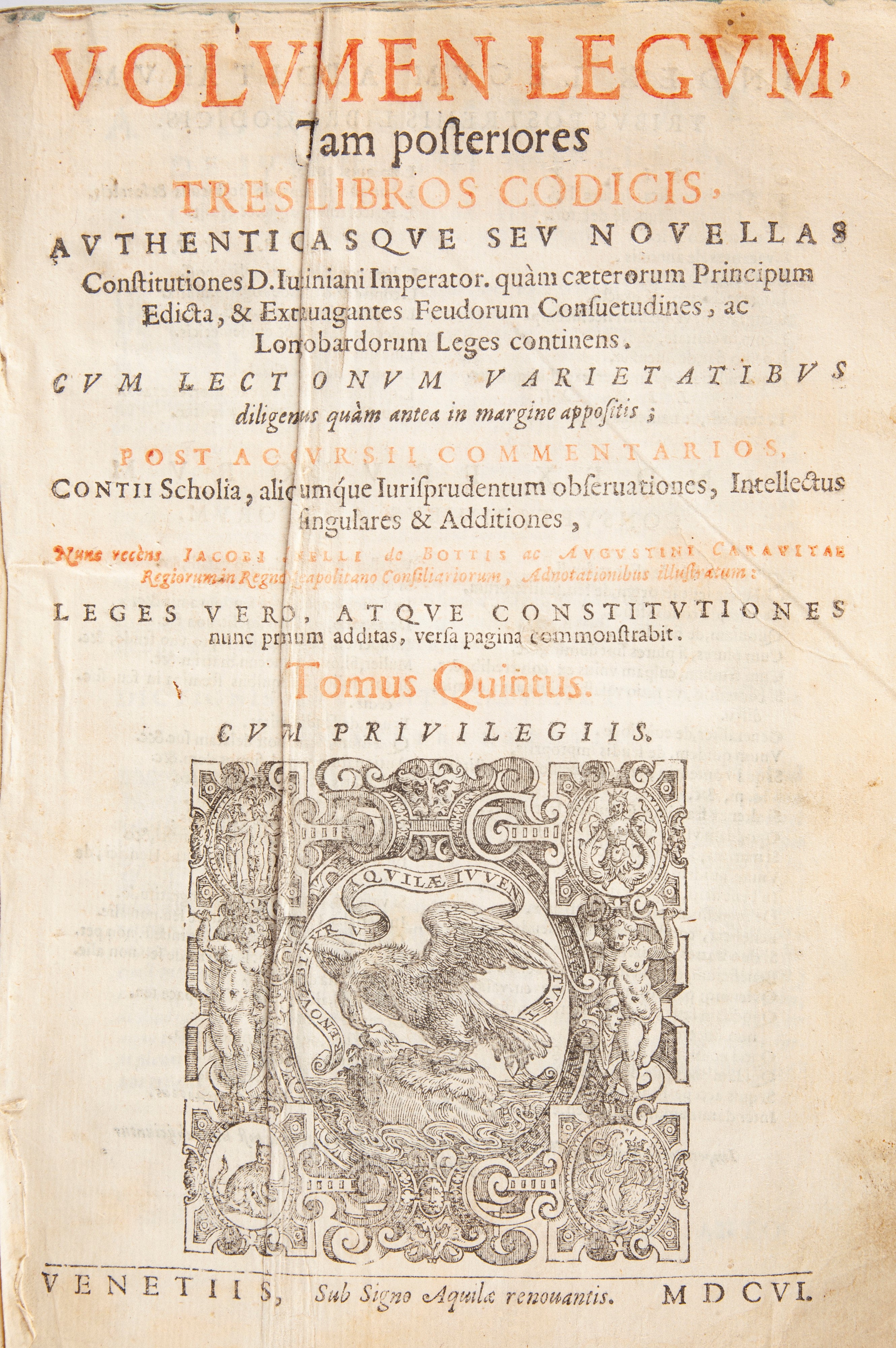 Giustiniano Imperatore - Digestum Vetus seu Pandectarum Iuris Civilis cum lectionum florentinarum...