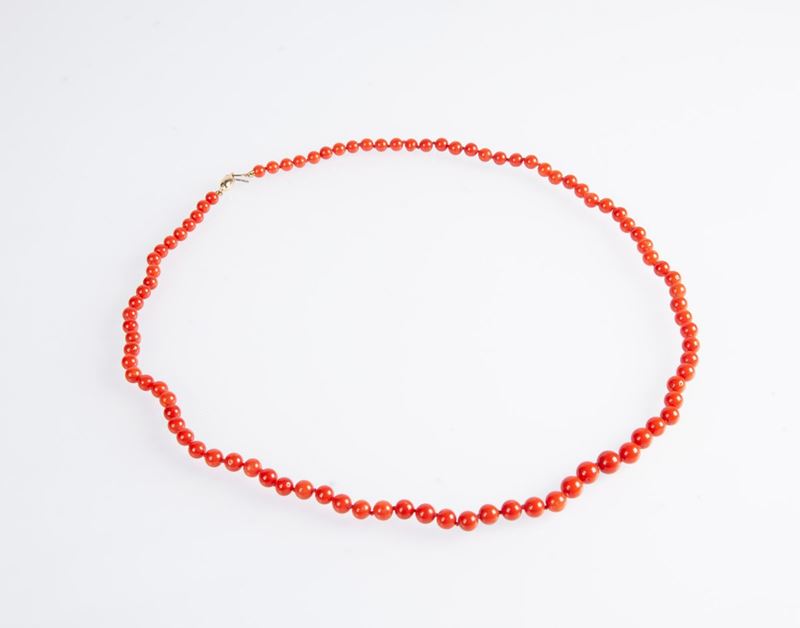 Collana in Corallo e Oro