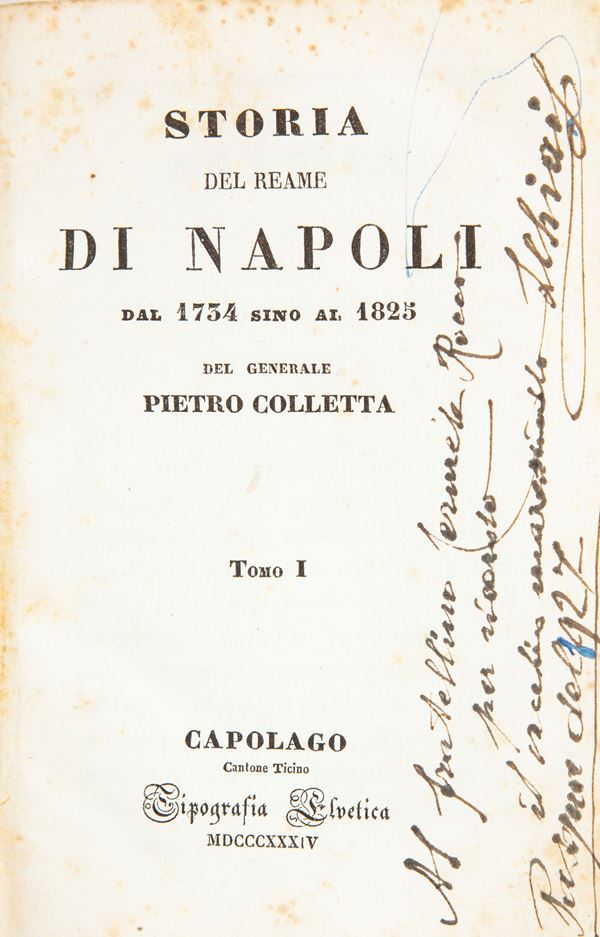 Pietro Colletta - Storia del Reame di Napoli dal 1734 al 1825
