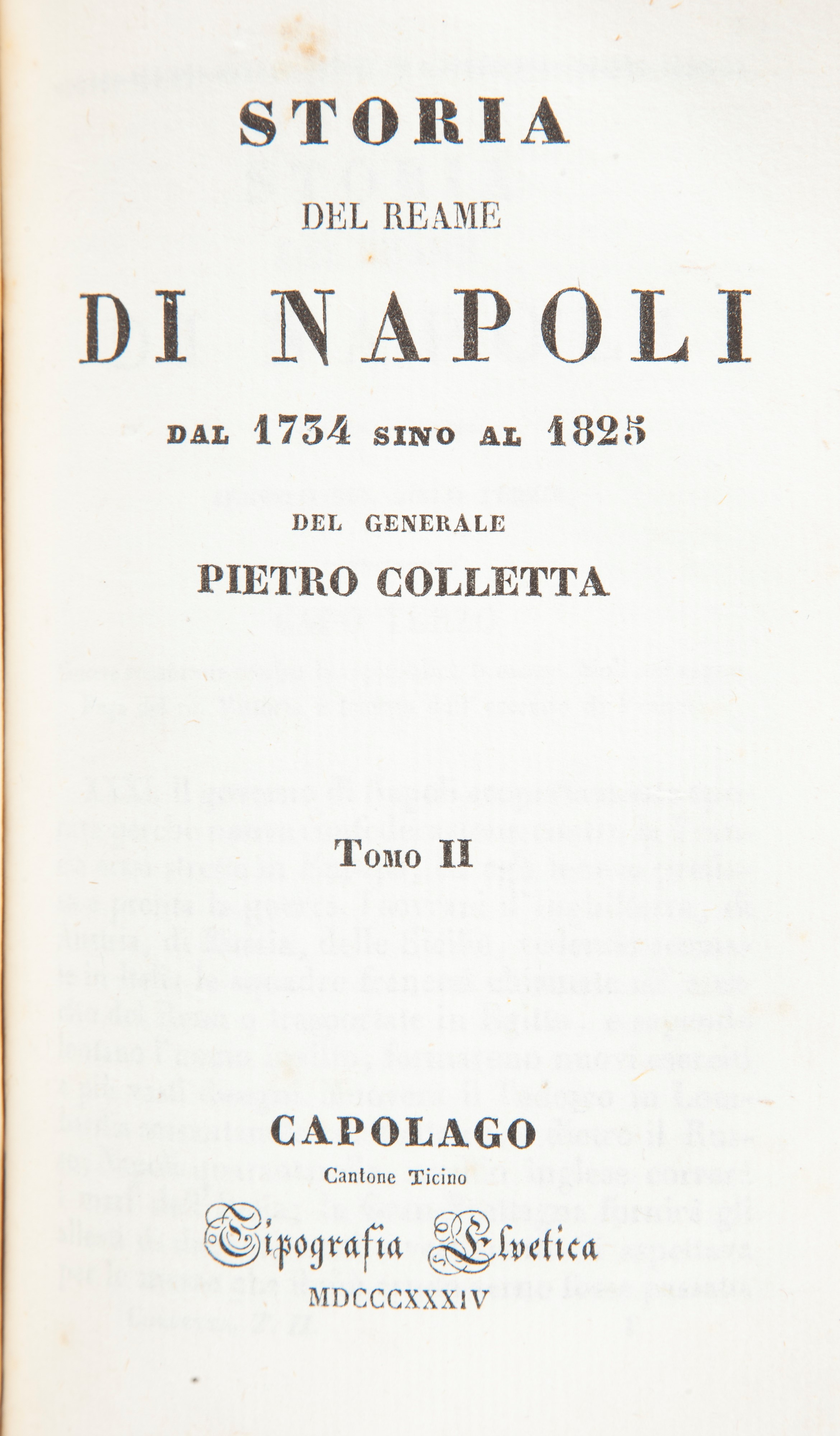 Pietro Colletta - Storia del Reame di Napoli dal 1734 al 1825