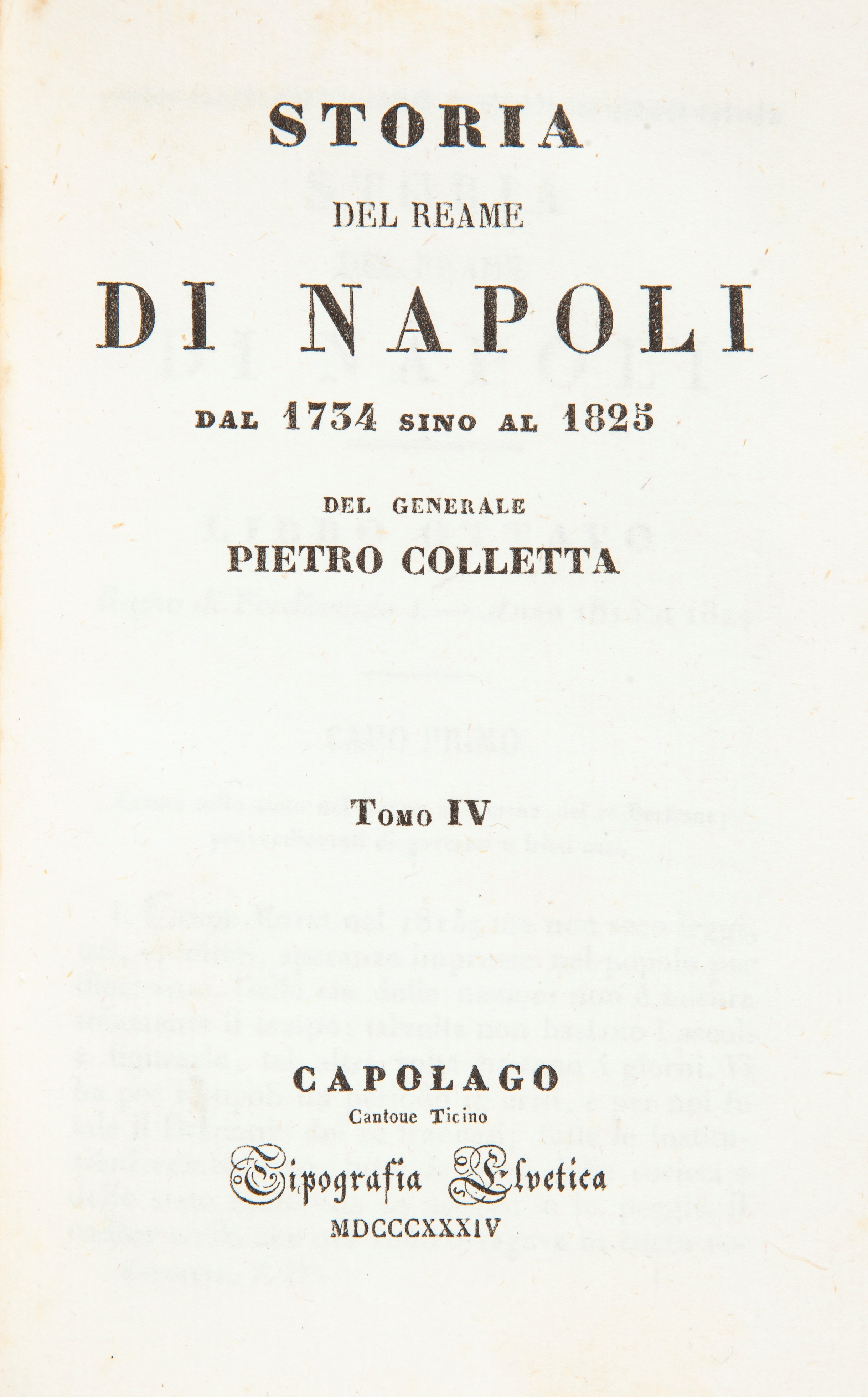 Pietro Colletta - Storia del Reame di Napoli dal 1734 al 1825