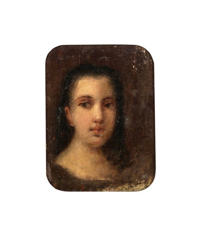 Daniele Ranzoni - Ritratto di Giovane Donna