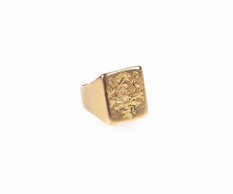 Anello in Oro a Sigillo