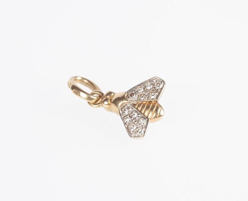 Pomellato Pendente Animalier in Oro e Brillanti