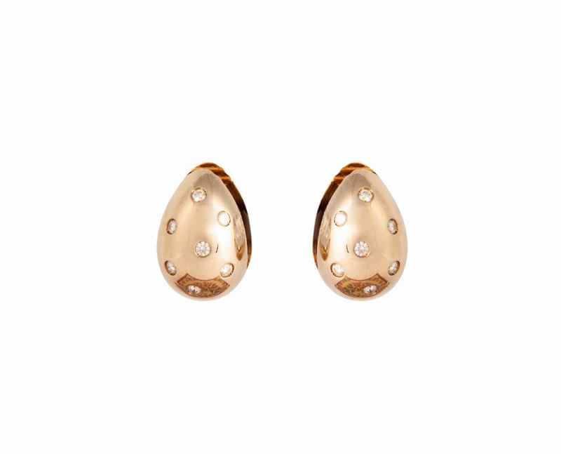 Pomellato Orecchini in Oro e Brillanti