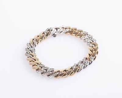 Pomellato - Bracciale a Maglia Groumette in Oro e Brillanti