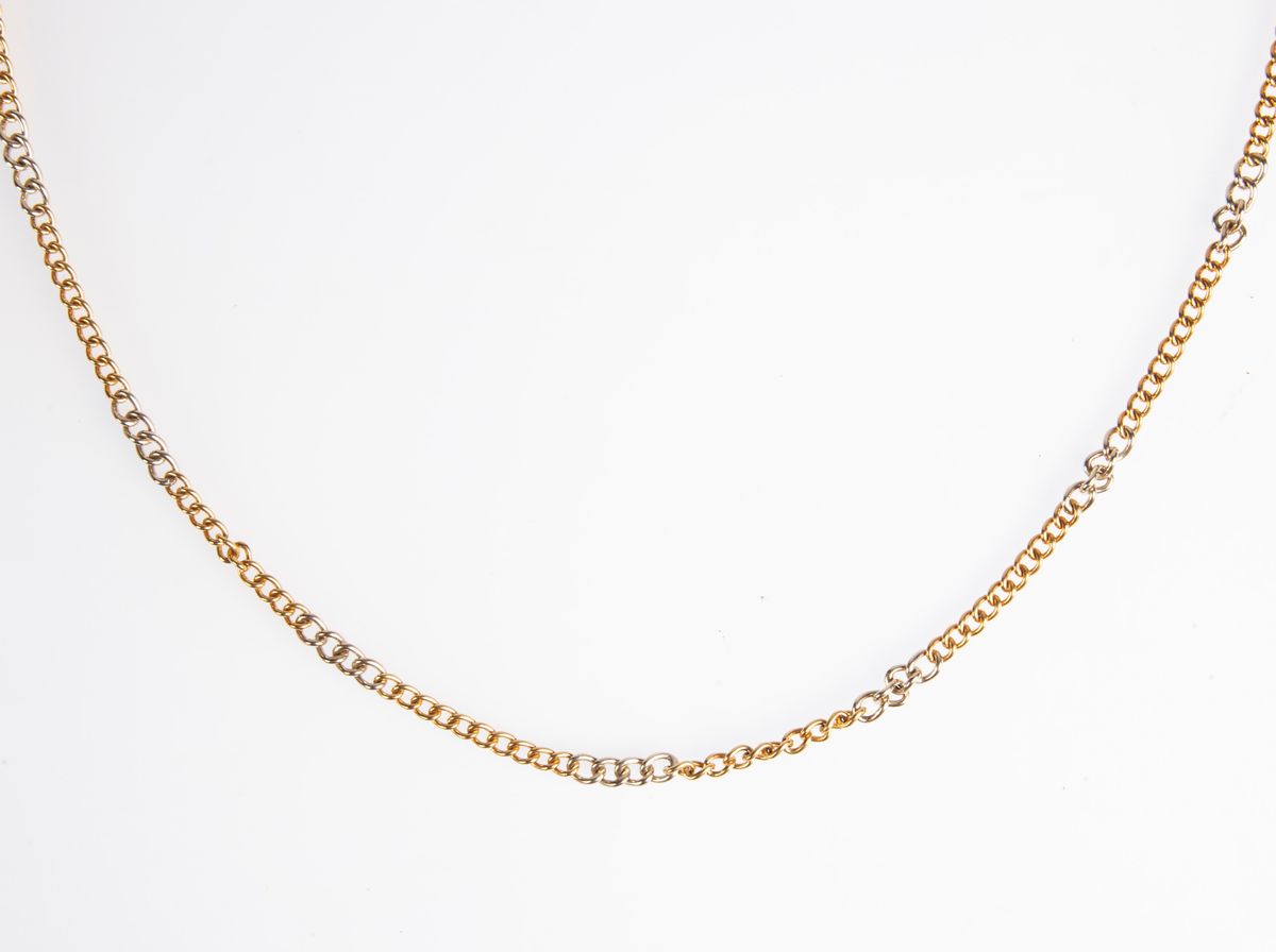 Pomellato - Lunga Catena in Oro Giallo e Bianco